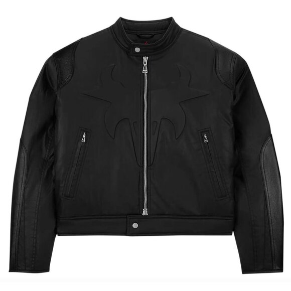 Air Jordan x Travis Scott Cactus Jack Waxed Black Jacket DZ5474-010 Men’s L NEW - Picture 2 of 16